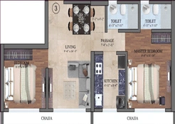 2-BHK Layout Alternate