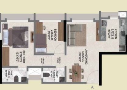 2-BHK Layout